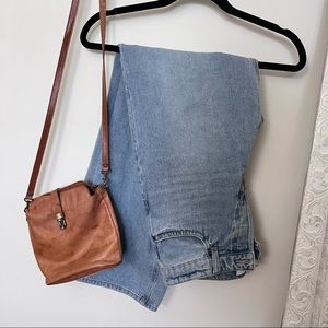 H&M HIGH WAISTED WIDE LEG JEANS